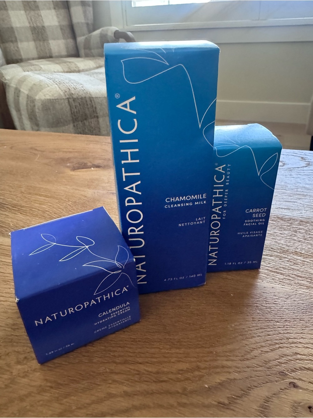 Naturopathica Chamomile Cleansing Milk & Carrot Seed Facial Oil — Blue